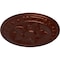Ekena Millwork Exeter Ceiling Medallion (Fits Canopies up to 3 1/8"), 17 3/4"OD x 1 1/8"P, Antique Copper CM17EXACS - alternate 4